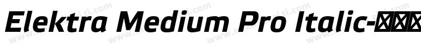 Elektra Medium Pro Italic字体转换